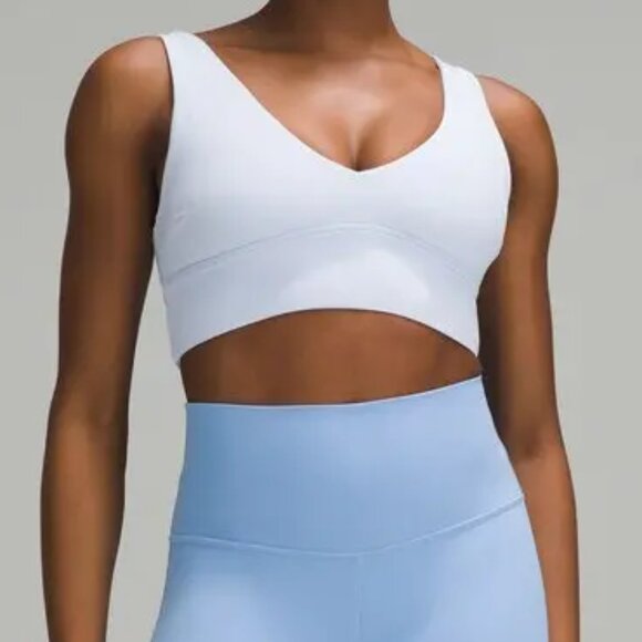 lululemon Align V Neck Bra C/D Windmill Blue Size 8 - Picture 1 of 4